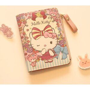 Hello Kitty Teddy Bear Bi-Fold Wristlet Wallet – Cute Coin Purse & Card Holder